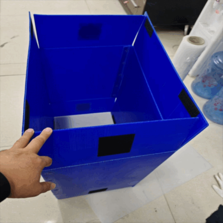 廠家供深圳防靜電中空板箱 塑料萬通板隔板箱 塑膠鈣塑箱